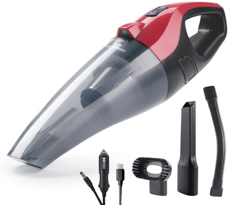 CLEANmaxx Akku Staubsauger - saugt nass & trocken | Handstaubsauger - kabellos & leistungsstark | mi
