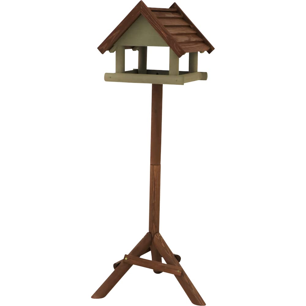 Vogelhaus Kalle mit Ständer Kiefer FSC 100%, 39 x 39 x 34 cm