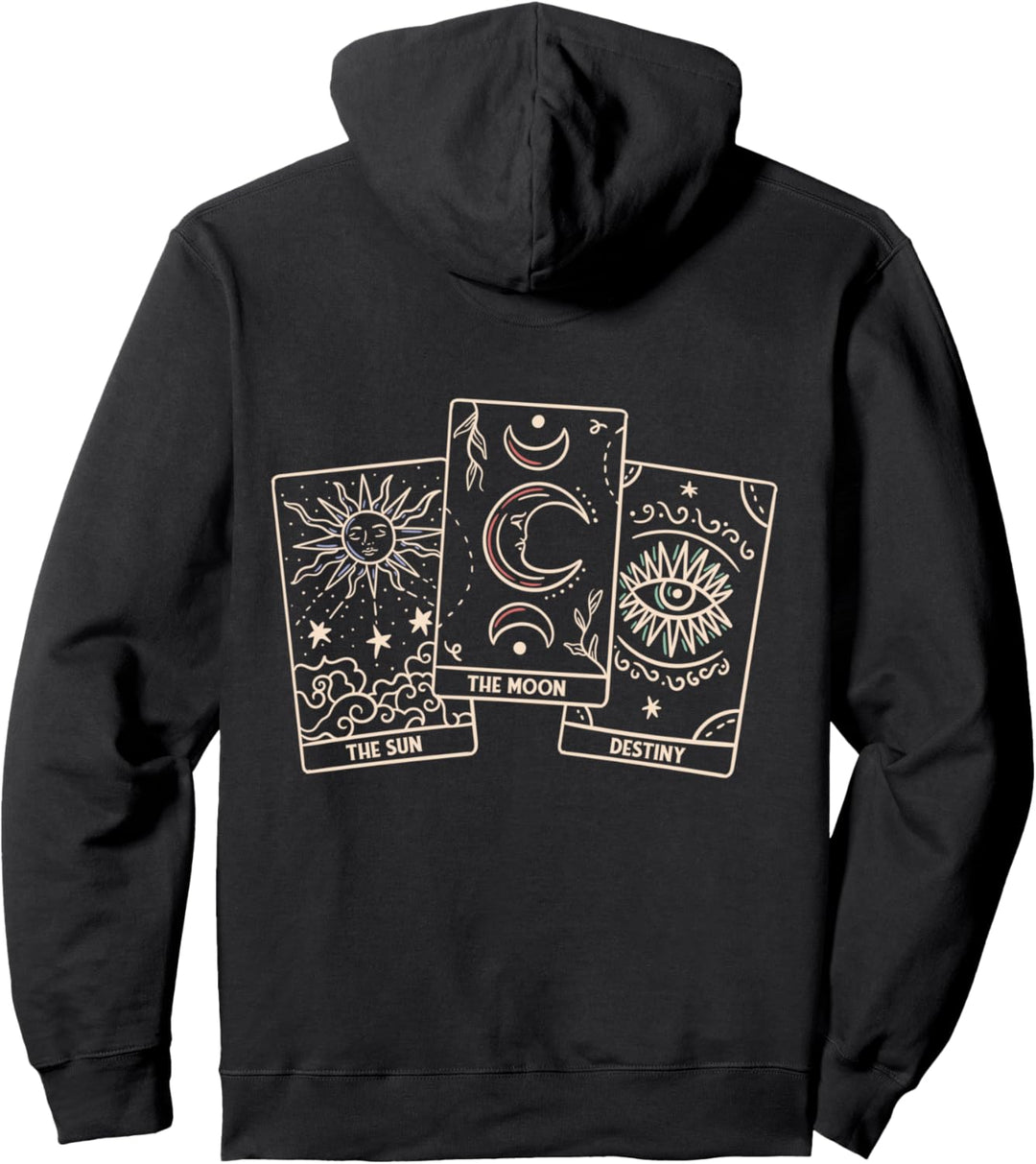 Tarotkarten Sun Tarot Moon & Destiny Backprint Pullover Hoodie