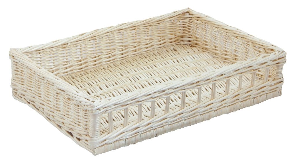 Backideen Regalkorb rechteckig, weiss, T 40cm x B 58cm x H 12cm T 40cm x B 58cm Weiss, T 40cm x B 58