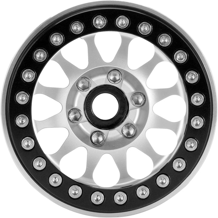 INJORA 1.9 Beadlock Felge Negativ Offset 10,4mm CNC Aluminium Rad für TRX4 SCX10 Gen8 VS4-10 1/10 RC