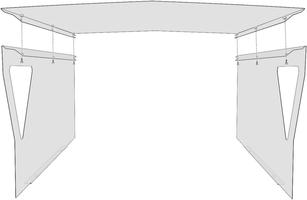 teileplus24 RG1 Mähroboter Garage | Carport Überdachung für Rasenroboter | Passend für Sileno Husqua