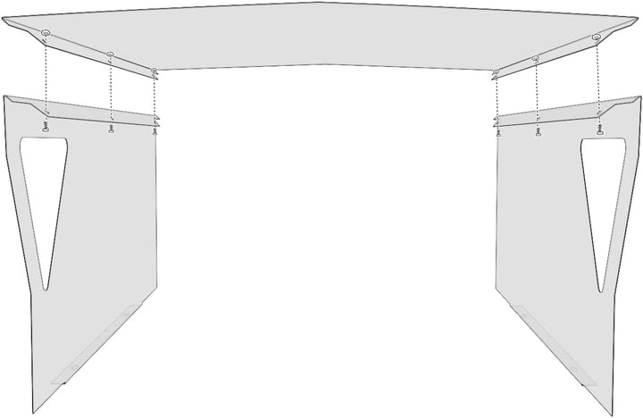 teileplus24 RG1 Mähroboter Garage | Carport Überdachung für Rasenroboter | Passend für Sileno Husqua