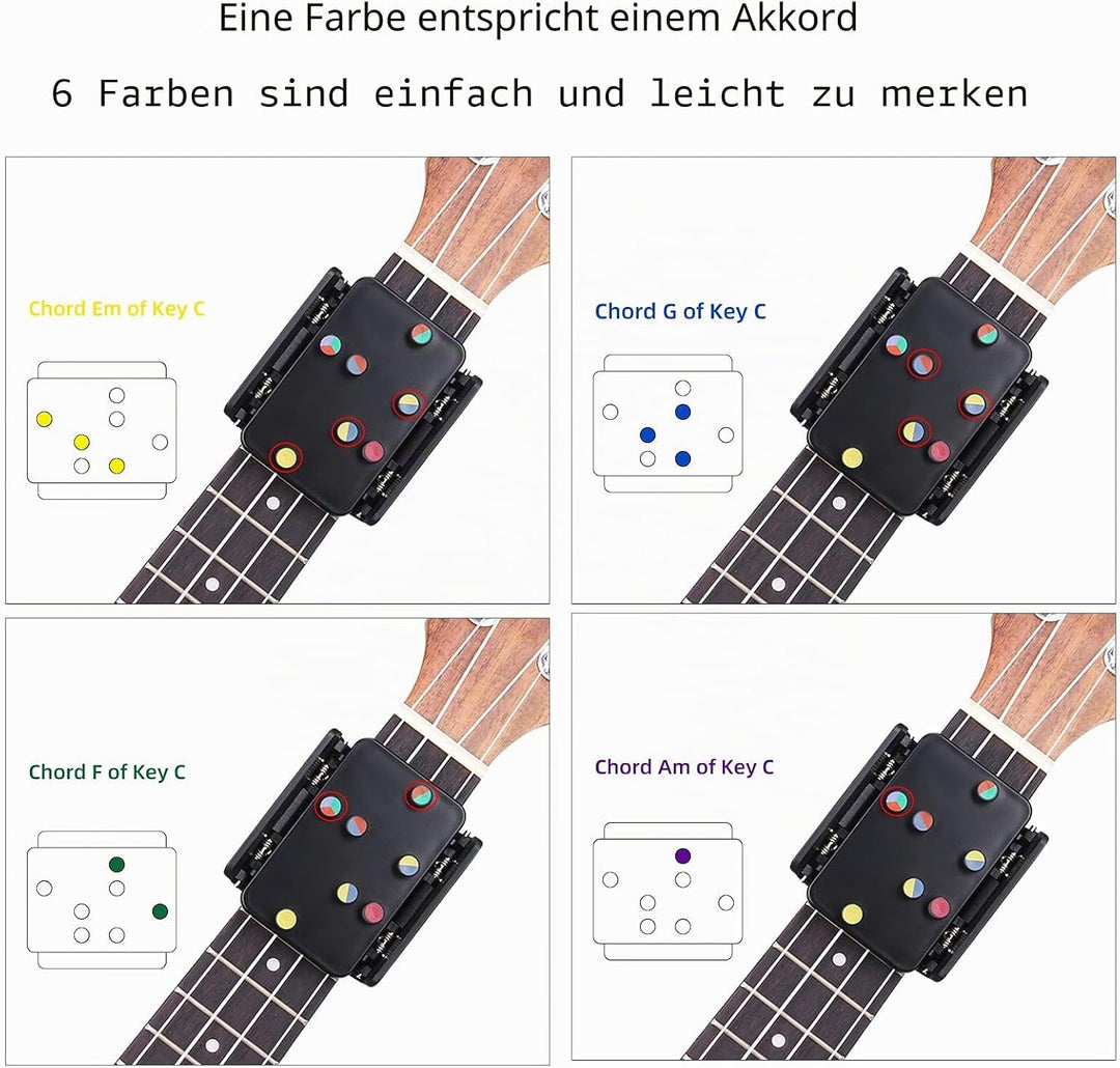 Ukulele Akkord-unterstützte Lernwerkzeuge, Ukulele Practice Assistant Ukulele Aid Ukulele Akkord Tra