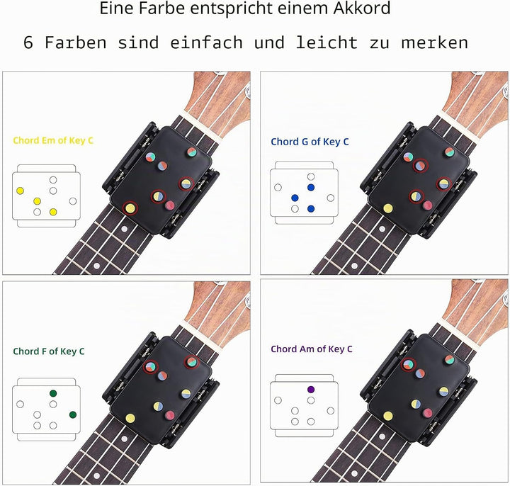Ukulele Akkord-unterstützte Lernwerkzeuge, Ukulele Practice Assistant Ukulele Aid Ukulele Akkord Tra