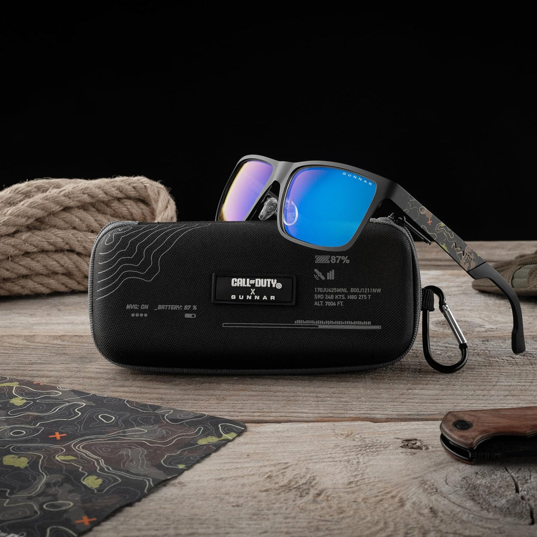 Gunnar Brille gegen blaues Licht – UAV Edition Call Of Duty | Farbe: Onyx Topo | Farbtöne: Amber (65