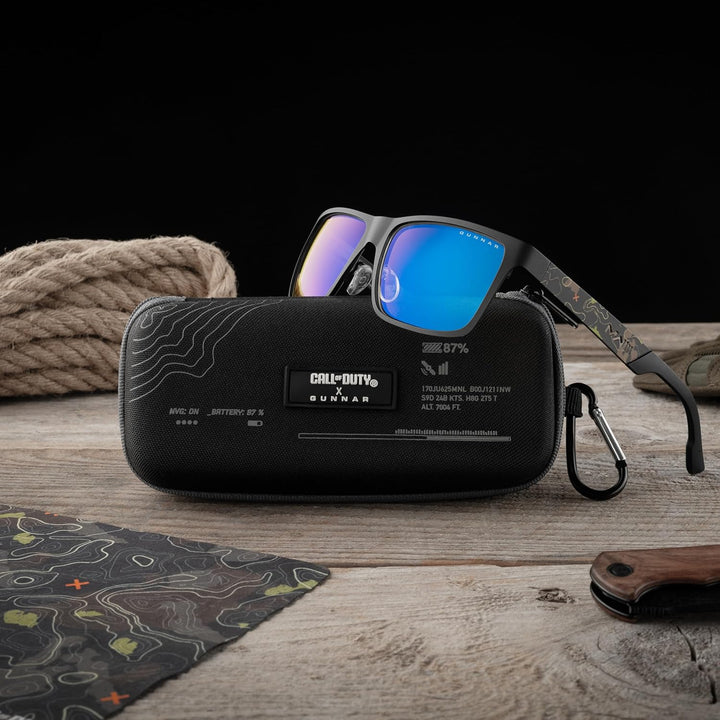 Gunnar Brille gegen blaues Licht – UAV Edition Call Of Duty | Farbe: Onyx Topo | Farbtöne: Amber (65