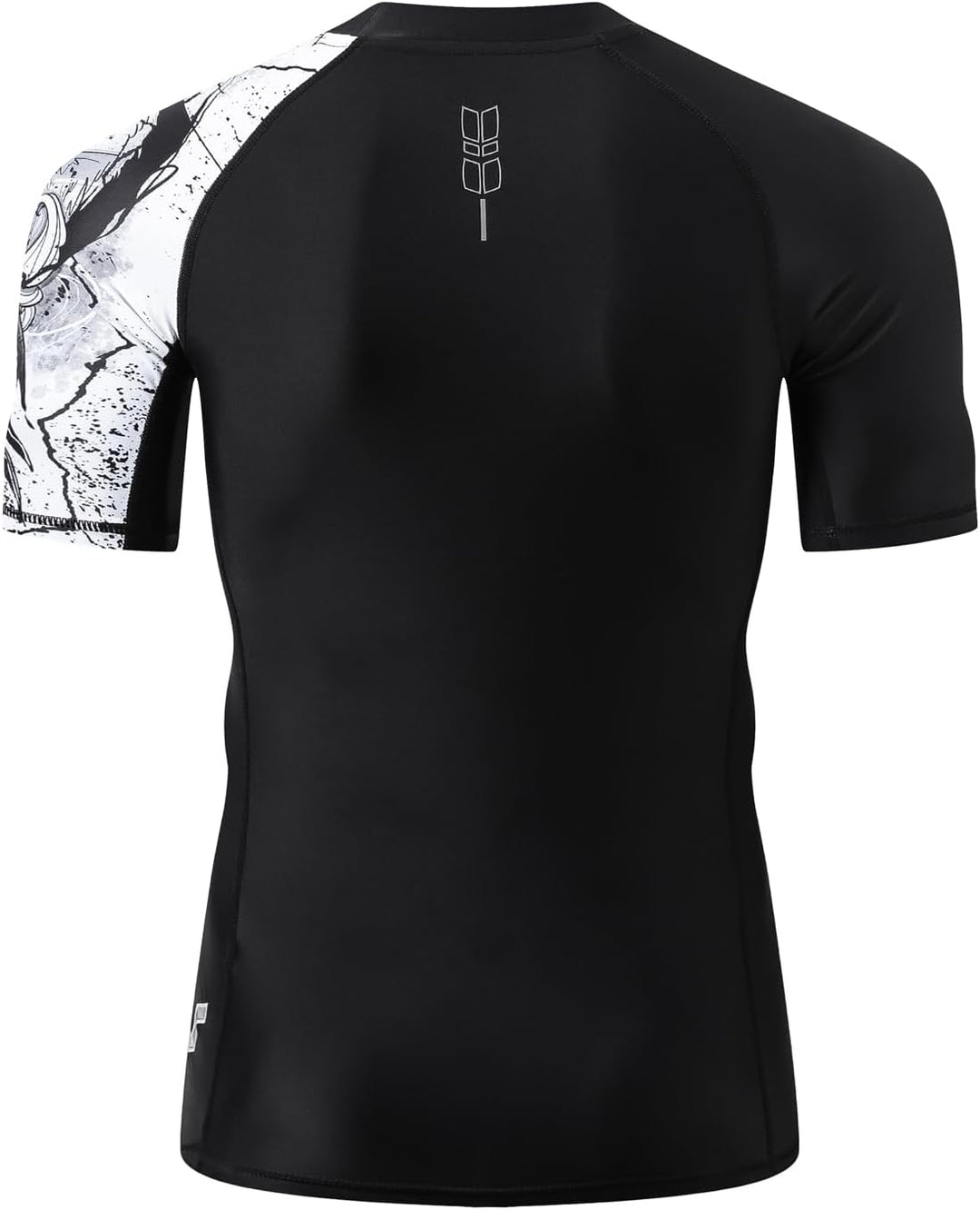 HUGE SPORTS Kurzarm Rashguard Herren Wasser Sonnenschutz Schwimmshirt Rash Guard für Schwimmen Surfe