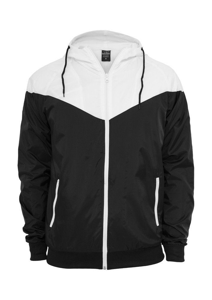 TB148 Arrow Windrunner Joggingjacke, Grösse:L;Farbe:blk/wht