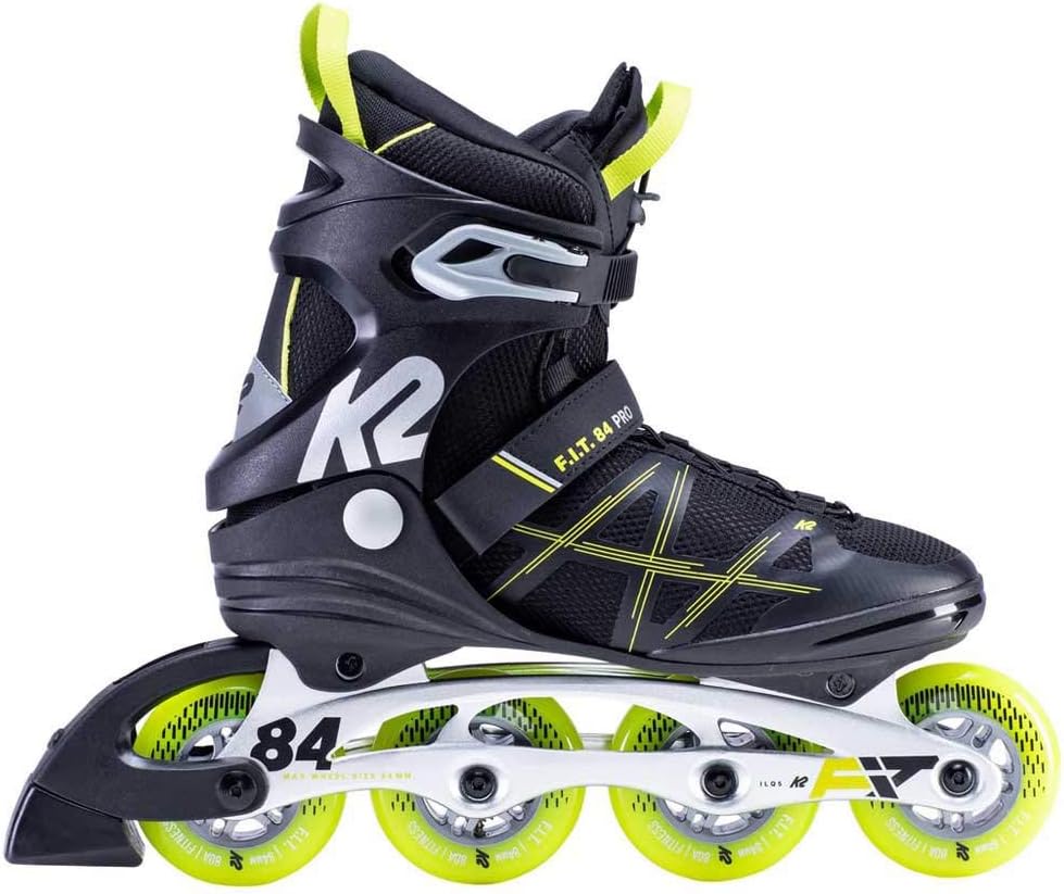 K2 Herren F.i.t. 84 Pro Inline Skates EU: 40 (UK: 6.5 / US: 7.5) Black - Yellow, EU: 40 (UK: 6.5 / U