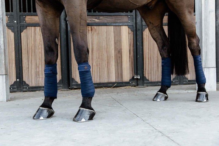 Kentucky Horsewear Polarfleece Pearls Bandagen, Farbe:Navy, navy