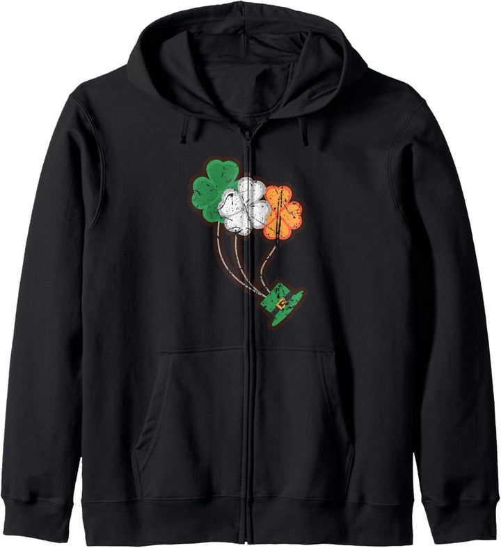 St Patricks Day Kobolhut Cool Irish Lucky Kleeblatt Kapuzenjacke