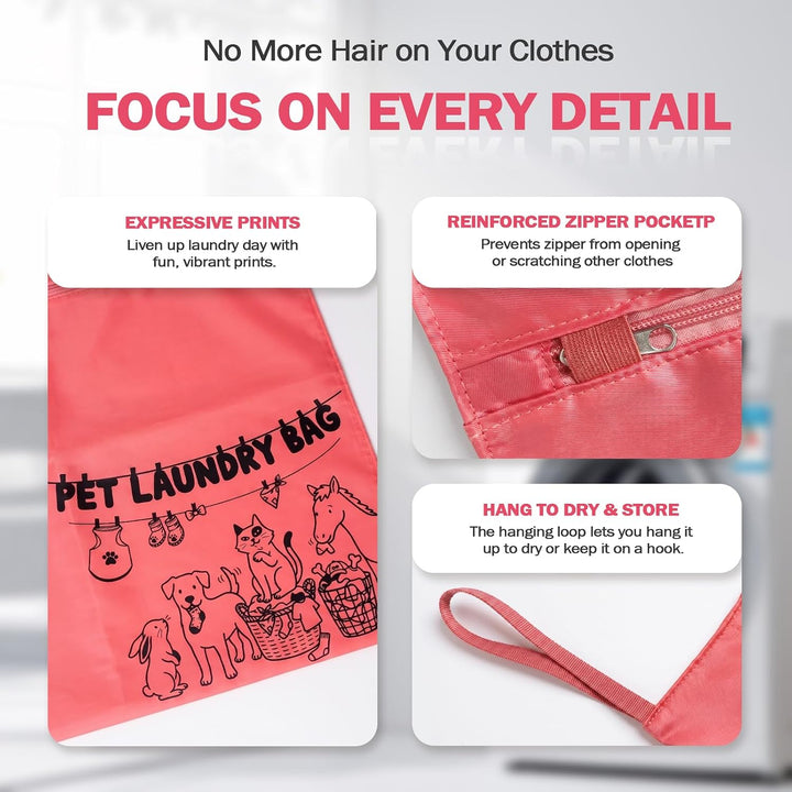 2PCS Pet Laundry Wash Bag for Washing Machine 70x80cm