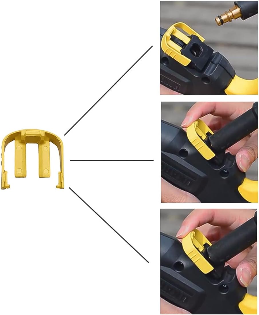 Alnicov 4PCS Hochdruckreiniger-Schnellverbinder C-Clip für Karcher-Ersatzteile Karcher K2 K3 K7