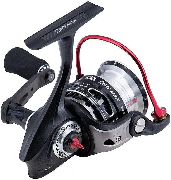 Abu Garcia Revo MGX Spinnrolle – 11 Kugellager, Carbon-Matrix-Bremse, Drop Shot Keeper – Zum Süsswas