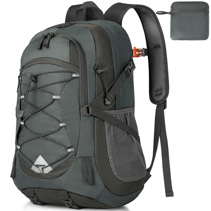 IGOLUMON Wanderrucksack Herren Damen 40L Wasserdichter Rucksack Leicht Faltbarer Reiserucksack Trekk