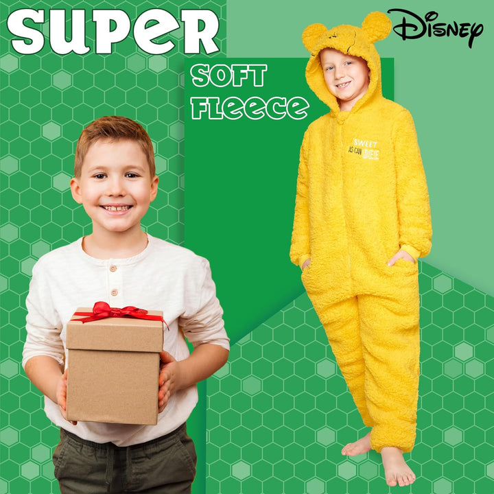 Disney Onesie für Mädchen, 4-15 Jahre - Stitch Jumpsuit - Kuschelanzug Einteiler für Mädchen 5-6 Jah