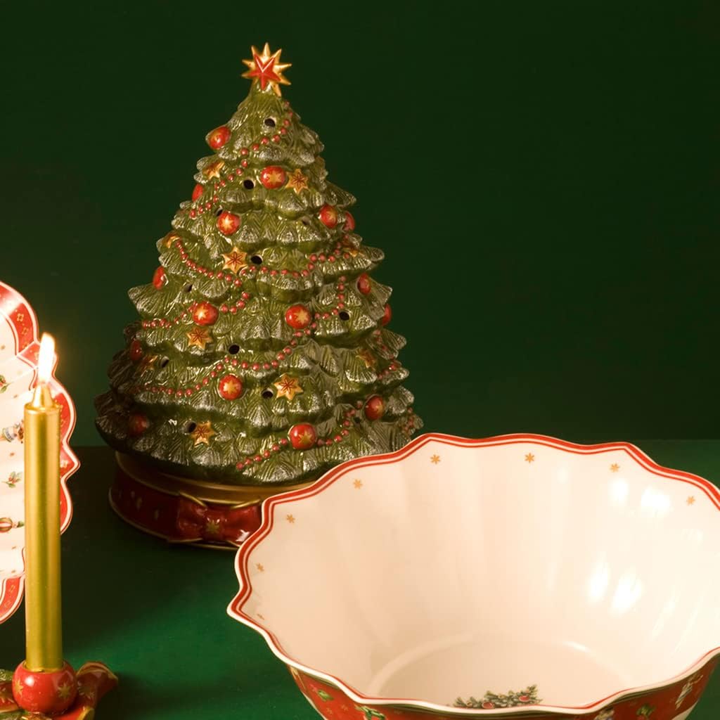 Villeroy & Boch Toy's Delight Spieluhr "Weihnachtsbaum", Porzellan, Grün, Klein Klein Weihnachtsbaum
