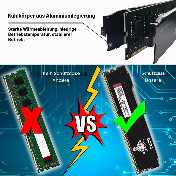 DDR4 2666MHz 64GB Kit (16GBx4) Desktop RAM PC4-21300 UDIMM Non-ECC Unbuffered 1.2V 288-Pin CL19 PC C
