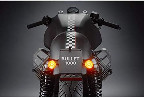 Kellermann Motorrad Blinker E geprüft LED Metall Blinker M8 Bullet 1000® Extreme schwarz, Unisex, Mu