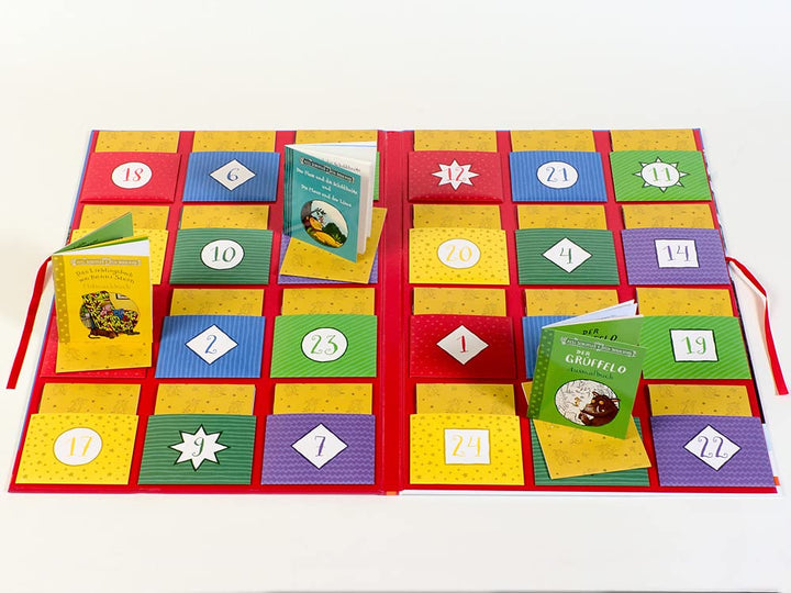 Der Grüffelo und seine Freunde. Adventskalender mit 24 Minibüchern, Gebundenes Buch