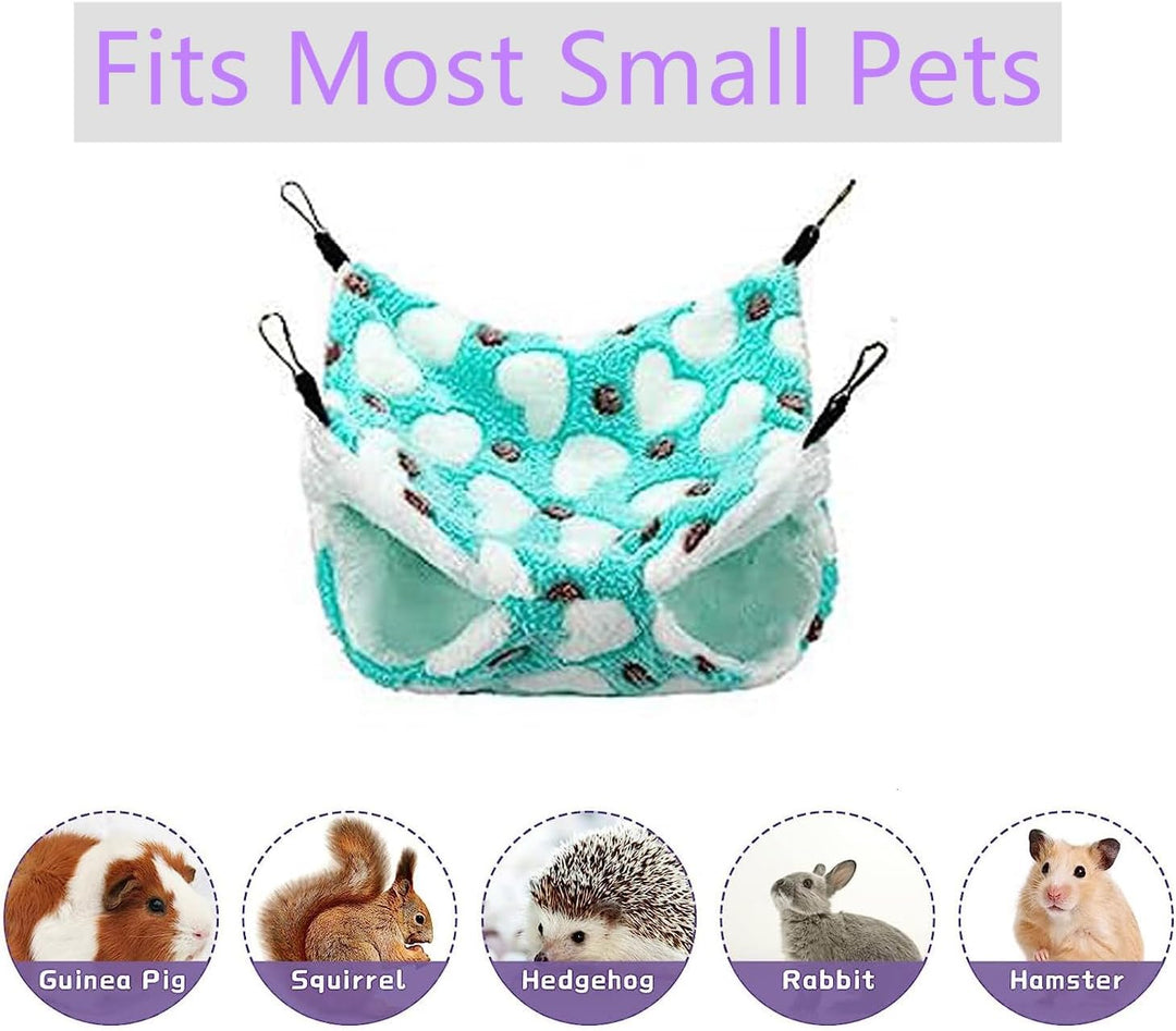 Jinavoty 4 Pcs Meerschweinchen Ratte Hängematte für Käfig, Kleintier Hängematte Frettchen Hängematte