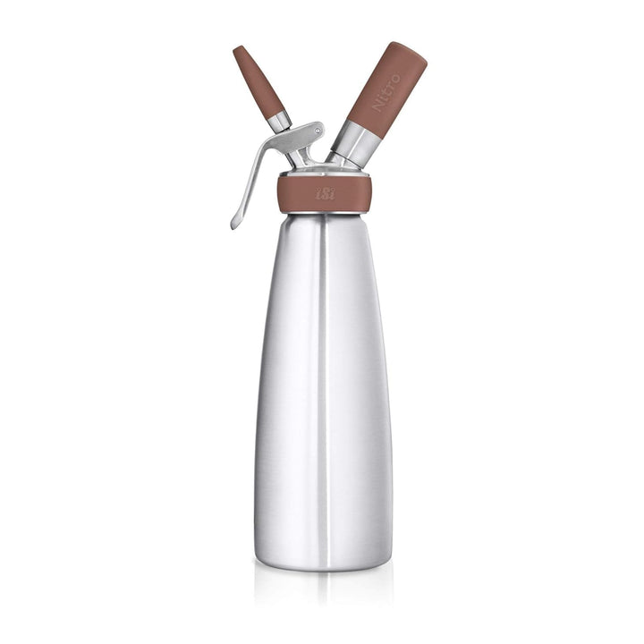 iSi 1790 Nitro Kaffeebereiter Edelstahl Rostfrei, 1 L, Kalt gebrühter Kaffee mit Stickstoff veredelt