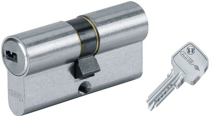 ABUS Türzylinder D6N - Schliesszylinder für Wohnungstüren, vernickelt, 30x70 mm - 33939 30x70 mm Ver