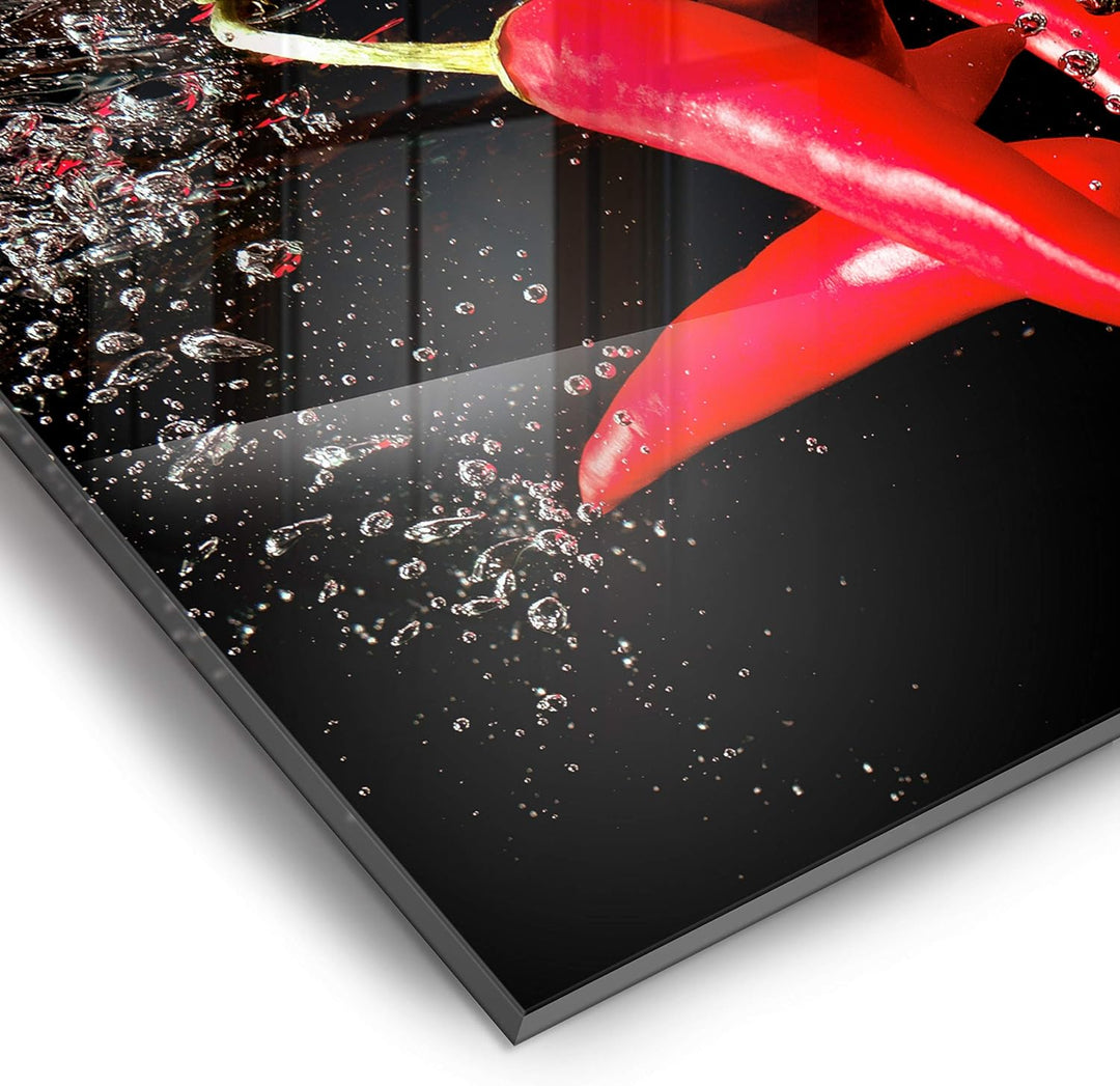 murando Spritzschutz Glas für Küche 80x60 cm Küchenrückwand Küchenspritzschutz Fliesenschutz Glasbil