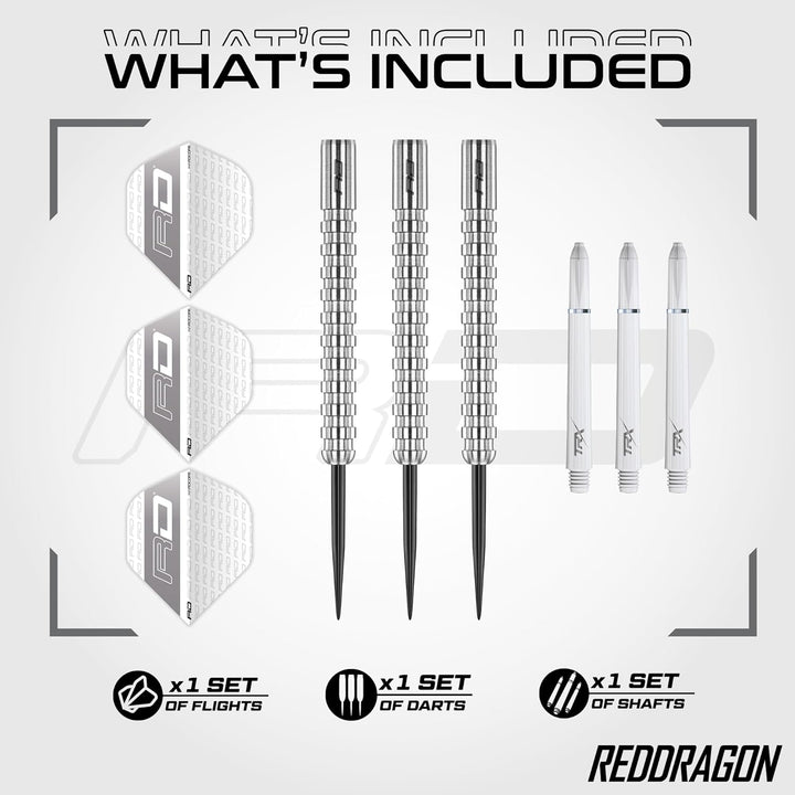 RED DRAGON Javelin Series Profi Dartpfeile Steeldarts Set mit Flights und Schäfte 20.0 Gramm, 20.0 G