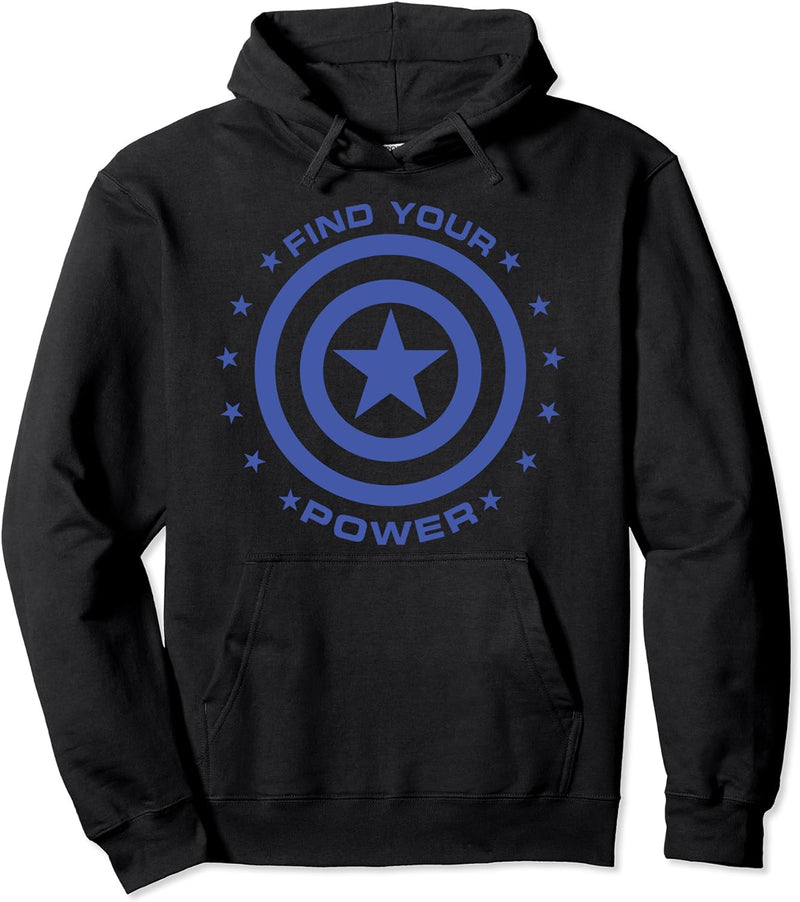 Marvel Captain America Find Your Power Simple Shield Pullover Hoodie