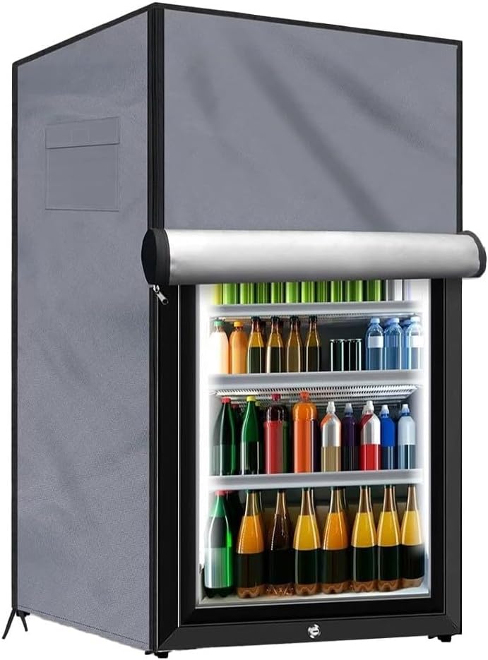 210D Kühlschrank-Abdeckung für den Aussenbereich, robust, wasserdicht, zum Schutz von vertikalen Gef