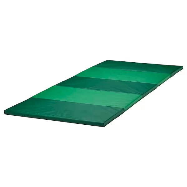 IKEA PLUFSIG Gymnastikmatte in grün; faltbar; (78x185cm) 1 grün