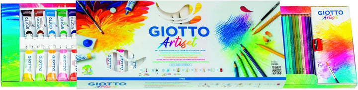 GIOTTO Artiset, Kreativset für Nassmalerei, 59-teilig Set da 65 pezzi Artiset, Set da 65 pezzi Artis