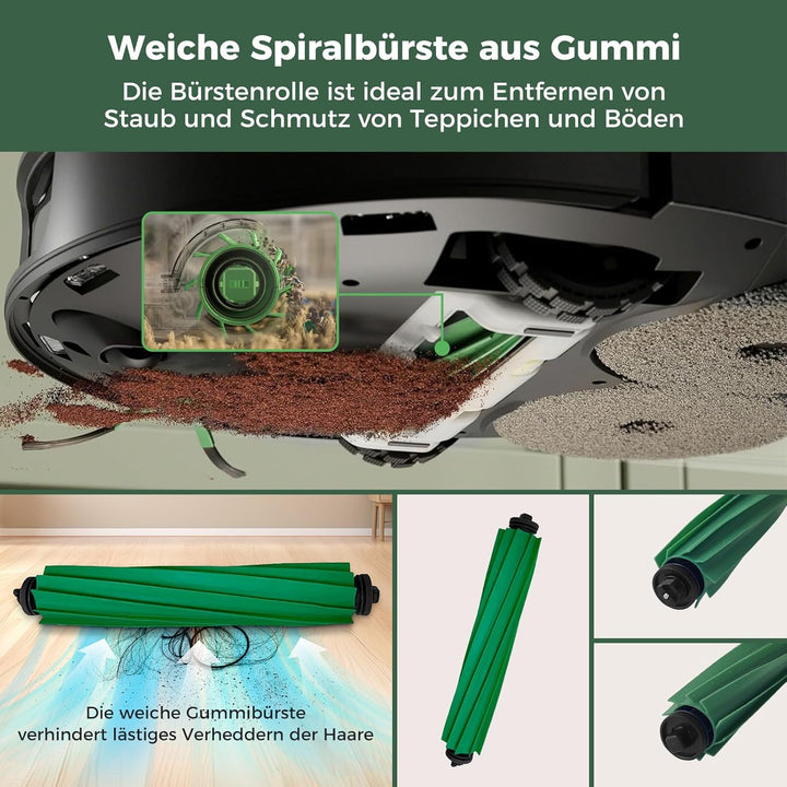 24 Stück Zubehör Kit für iRobot Roomba Plus 405 Combo/505/507 Combo Roboter Staubsauger:1 Hauptbürst
