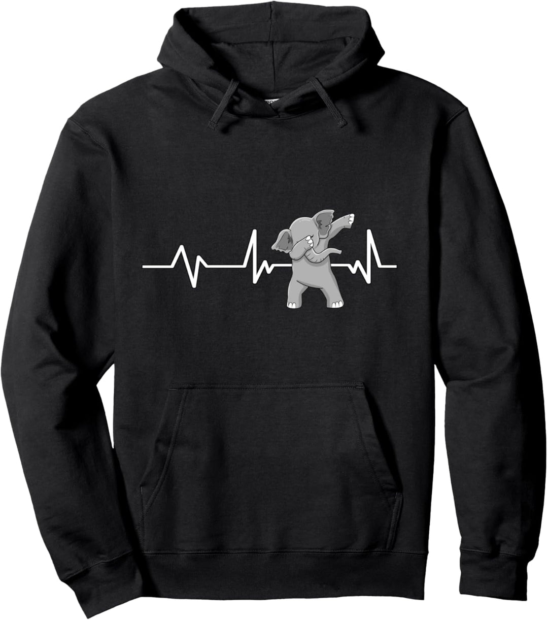 Elefant Herzschlag Elefant Geschenk Elefant Pullover Hoodie