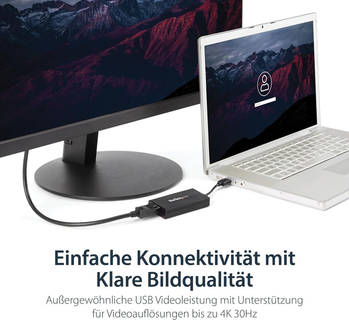 StarTech.com USB 3.0 auf DisplayPort Adapter - 4K 30Hz Ultra HD - DisplayLink zertifiziert - USB Typ