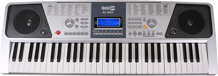 RockJam 61 Tastatur Klaviersatz 61 Schlüssel-Digital-Piano Keyboardbank Keyboardständer & Keyboard-S