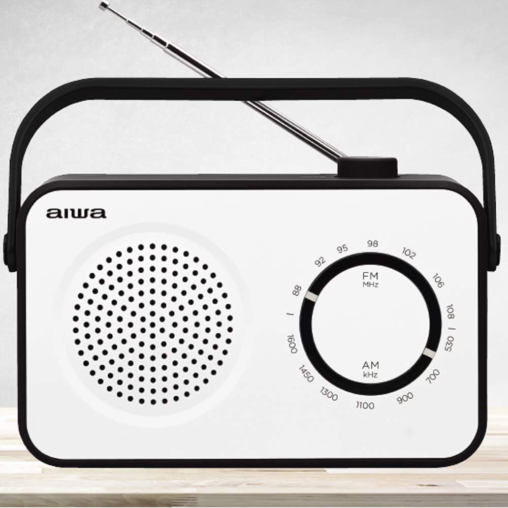 Aiwa R-190BW Kofferradio FM, MW Weiss