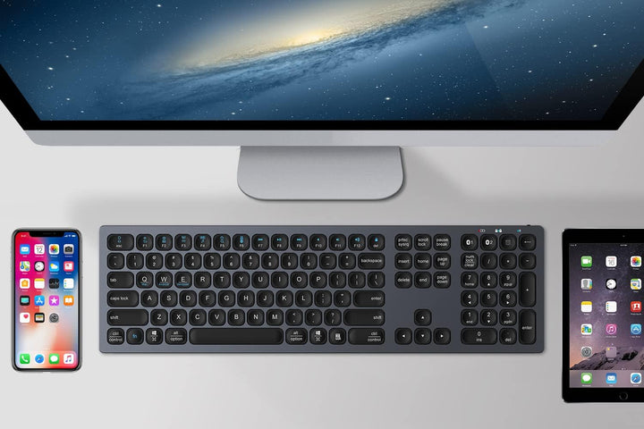 HDWR Tastatur für Computer, kabellose Computertastatur, Gaming Tastatur, Computer, Laptop, Bluetooth