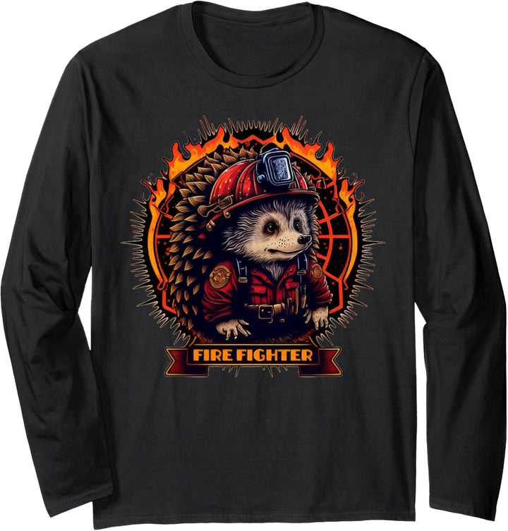 Feuerwehrmann / Igel Langarmshirt