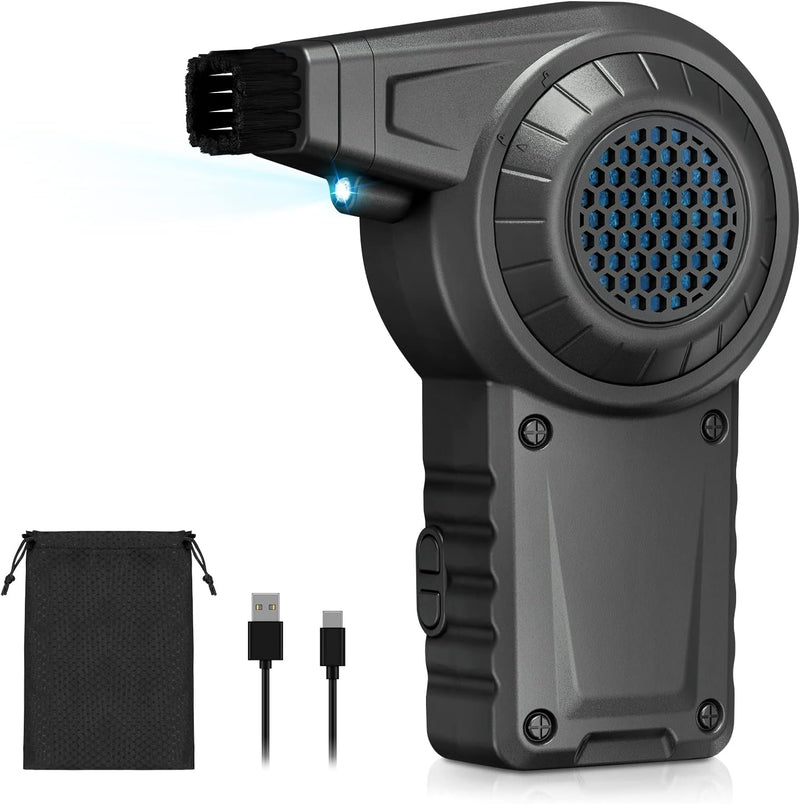 【Bürstenloser Motor Mini 35000RPM】Reesibi C1 Elektrische Staubgebläse mit LED-Licht, Professionelles