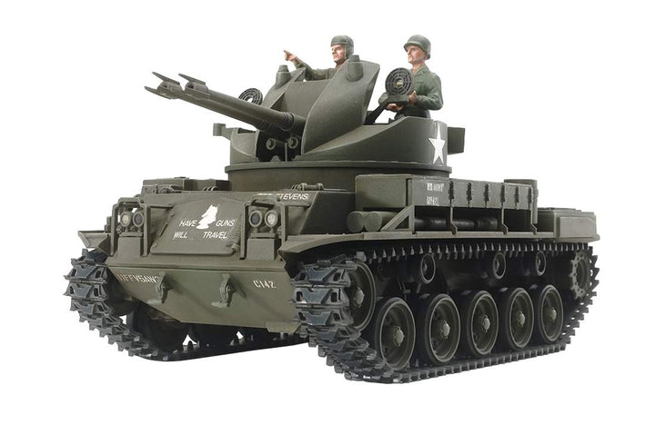 Tamiya 300035161 Militär 1:35 US Flak-Panzer M42 Duster, originalgetreue Nachbildung, Modellbau, Pla