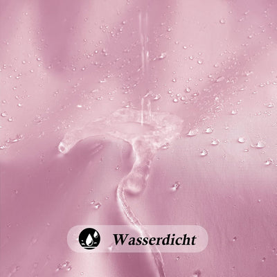 EurCross 180x200 Duschvorhang Rose Wasserdicht Anti-Schimmel Badevorhang,Textil Vorhänge aus Stoff,