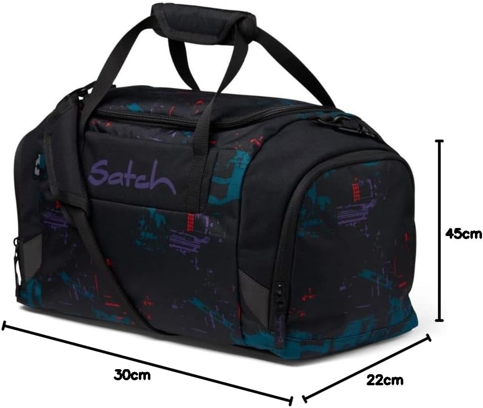 Satch Pack Schulrucksack Set 3tlg. inkl. Schlamperbox u. Sporttasche (Night Vision), Night Vision