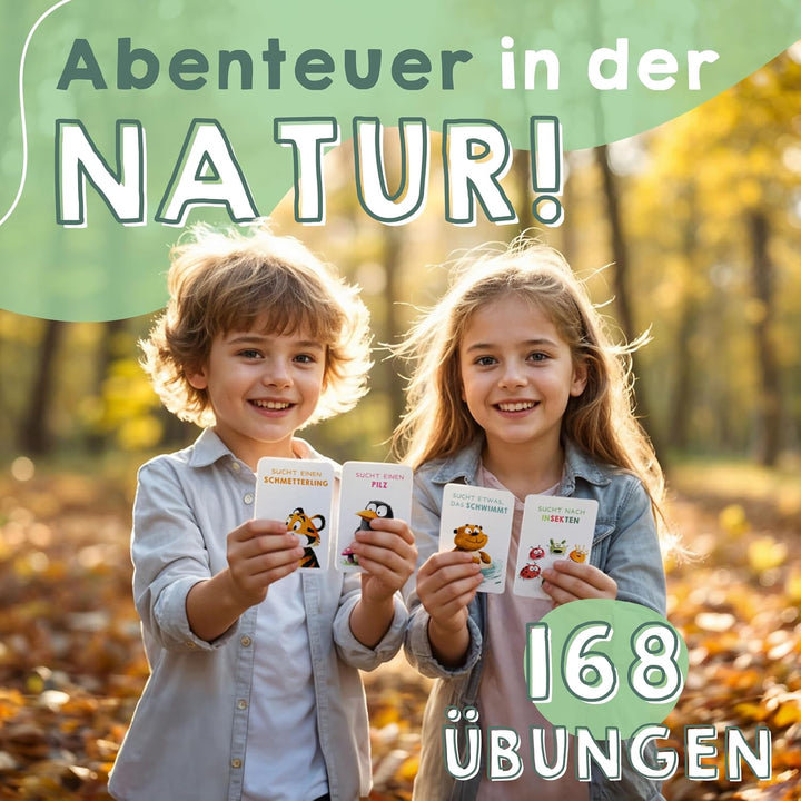 TWIVEE - Schatzsuchekarten - Finde es Suchspiel - Gefunden Outdoor Suchspiel Kinder - Spiele ab 3, 4
