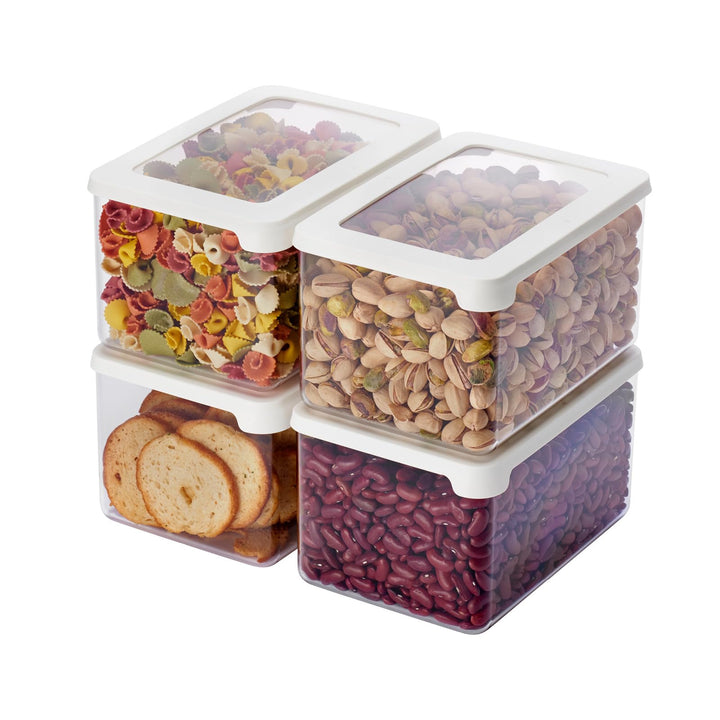 SmartStore Vorratsdosen 1.65L – 4er Set Luftdicht - Plastik Aufbewahrungsbox mit Deckel, BPA Frei, S