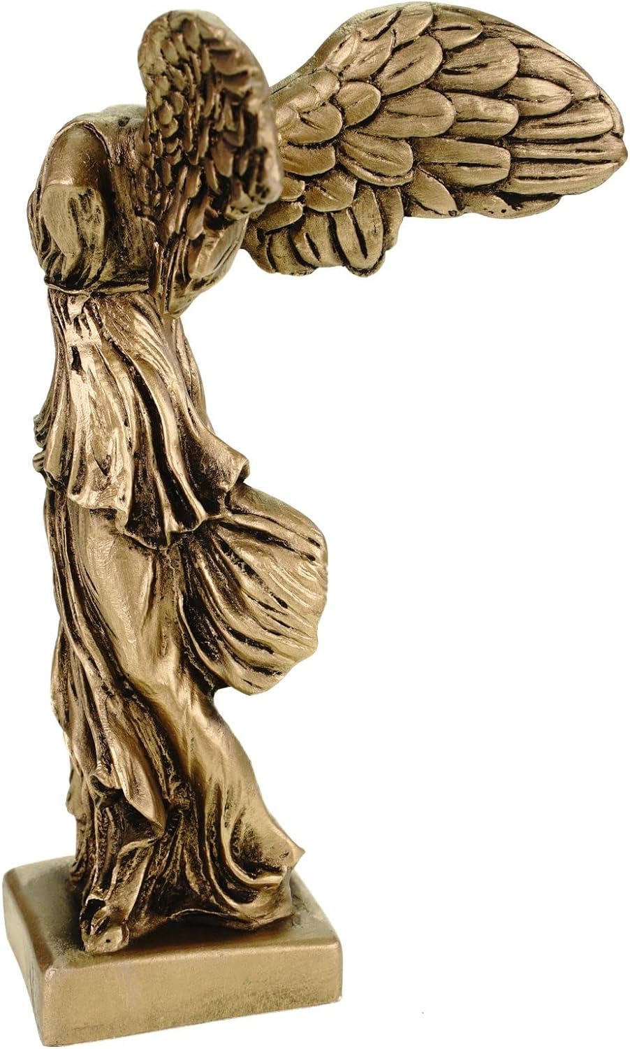 Kremers Schatzkiste Alabaster Nike Siegesgöttin von Samothrake Figur Skulptur 20 cm Gold Siegesdenkm