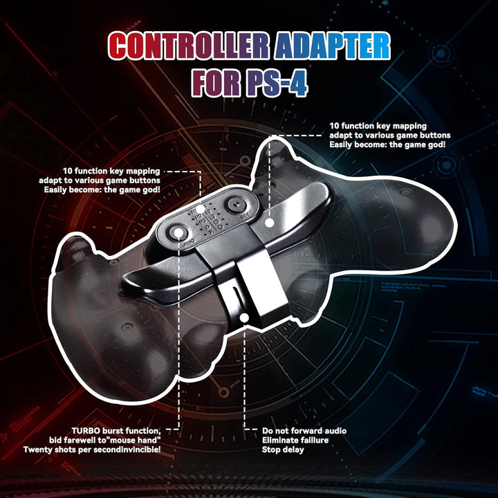 Paddles für PS4 Controller, Rücktasten Ansatzstück für PS4 Controller, Back Button Attachment Domina