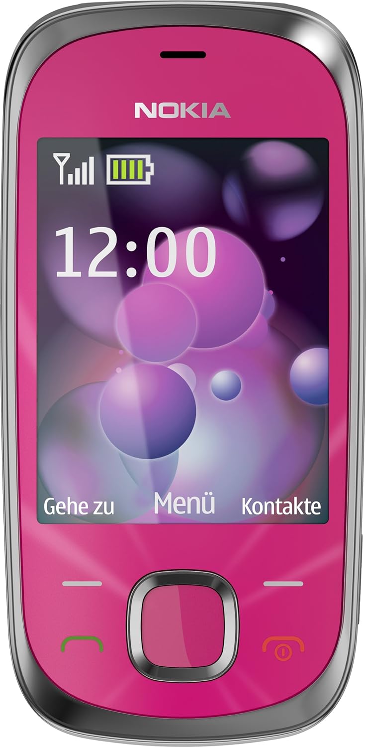 Nokia 7230 Handy (3.2 MP, Musikplayer, Bluetooth, Flugmodus, 2GB Speicherkarte, Slider) Hot Pink, ho